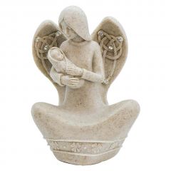 Sheltering Celtic Angel Mother and Child
